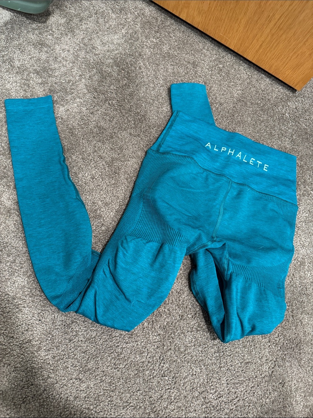 Alphalete Teal Seamless Contour High-Rise Leggings